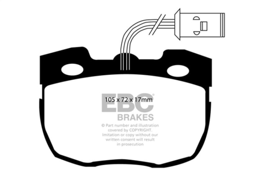 EBC Brakes DP6814 6000 Series Greenstuff Truck/SUV Brakes Disc Pads