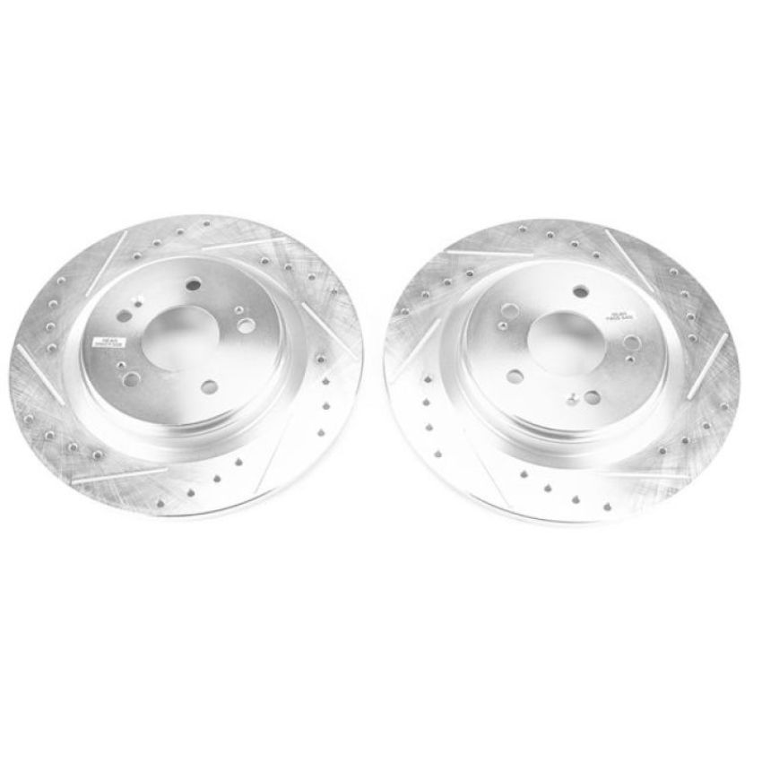 PowerStop JBR1756XPR PowerStop Evolution Performance Drilled, Slotted & Plated Brake Rotor Pair