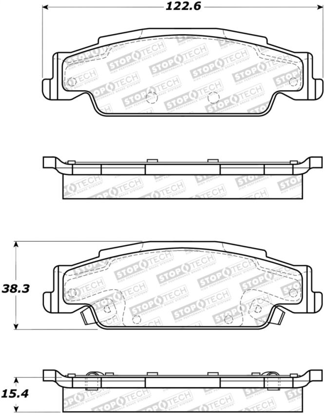 Stoptech 308.09220 Street Brake Pads