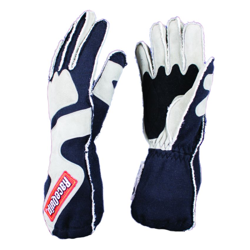 Racequip 356603 SFI-5 Gray/Black Medium Outseam w/ Closure Glove