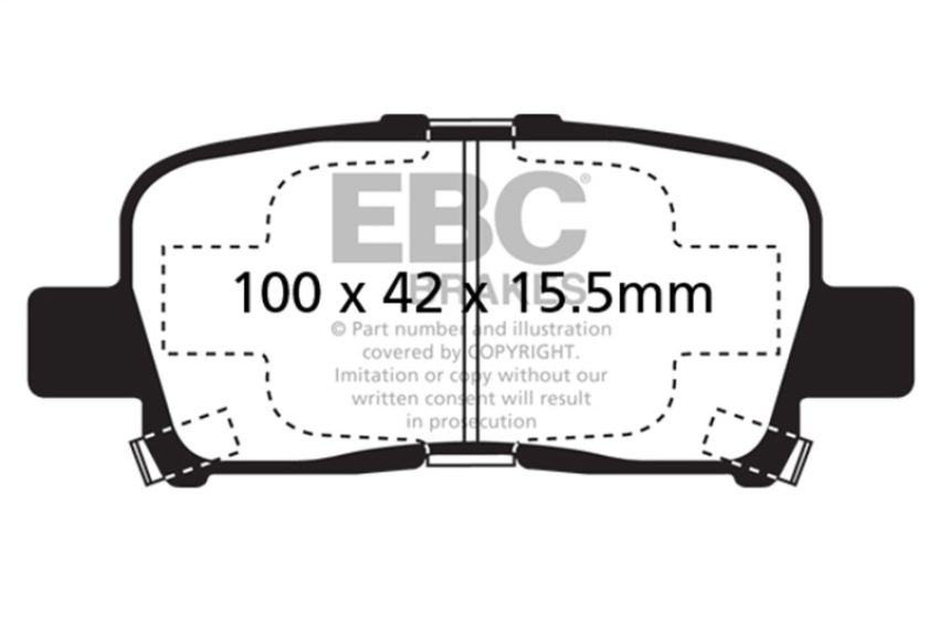 EBC Brakes UD865 Ultimax OEM Replacement Brake Pads
