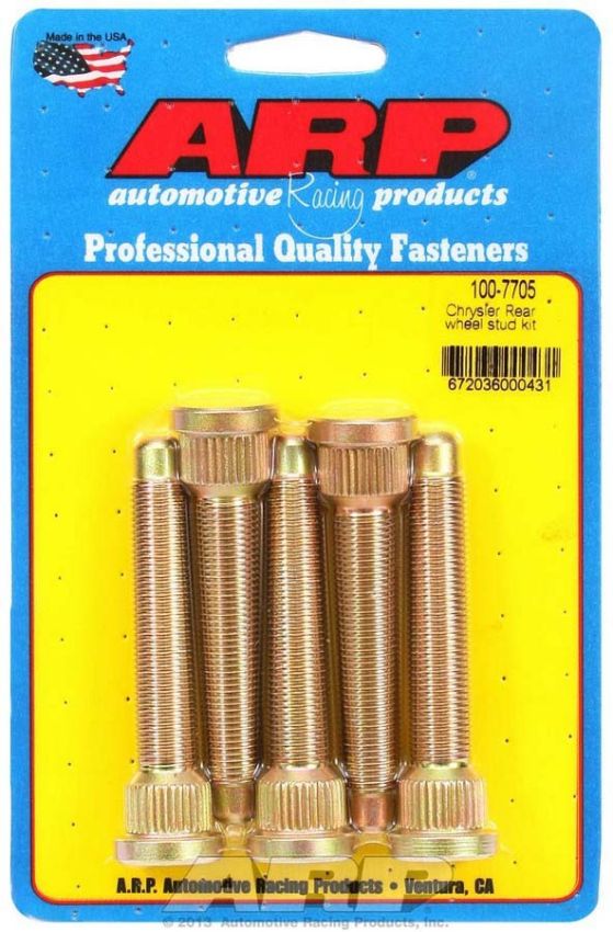ARP ARP100-7705 Wheel Stud Kit - 1/2-20 3.125/.680 Knurl (5)