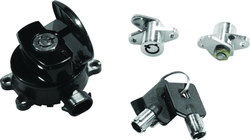Bikers Choice 483291 14-21 Road King Black Ignition Switch & Saddlebag Lock Kit