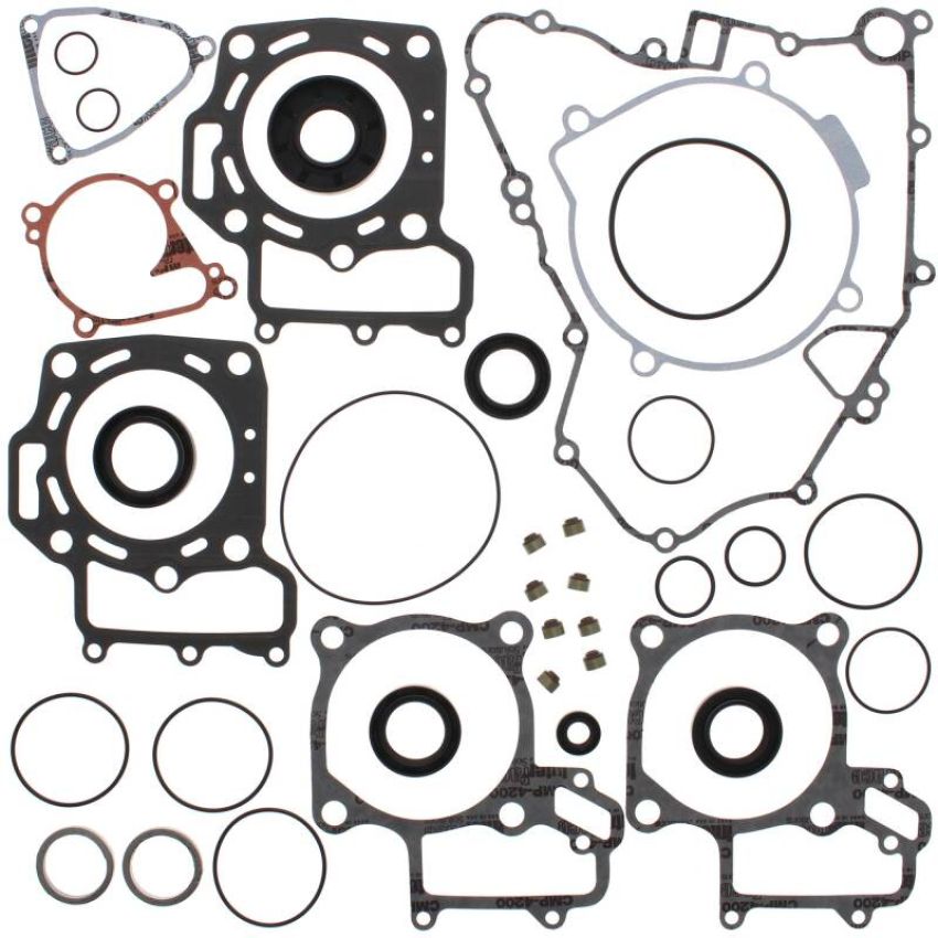 Vertex Pistons 811880 Vertex Gaskets 04-09 Kawasaki KFX 700 V-Force Complete Gasket Kit w/ Oil Seals
