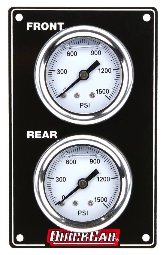 QUICKCAR RACING PRODUCTS QRP61-105 Mini Brake Bias Gauge Panel Vertical Black