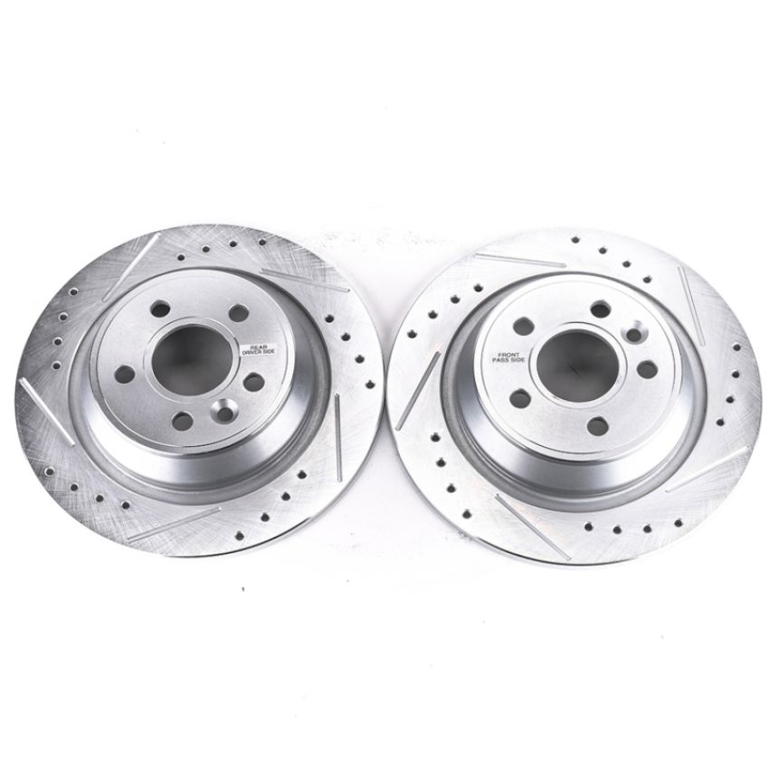 PowerStop EBR1299XPR PowerStop Evolution Performance Drilled, Slotted & Plated Brake Rotor Pair