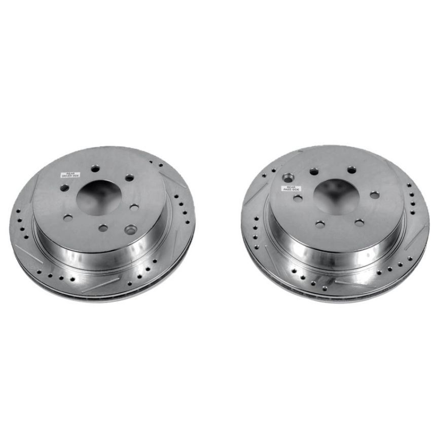 PowerStop JBR1164XPR PowerStop Evolution Performance Drilled, Slotted & Plated Brake Rotor Pair