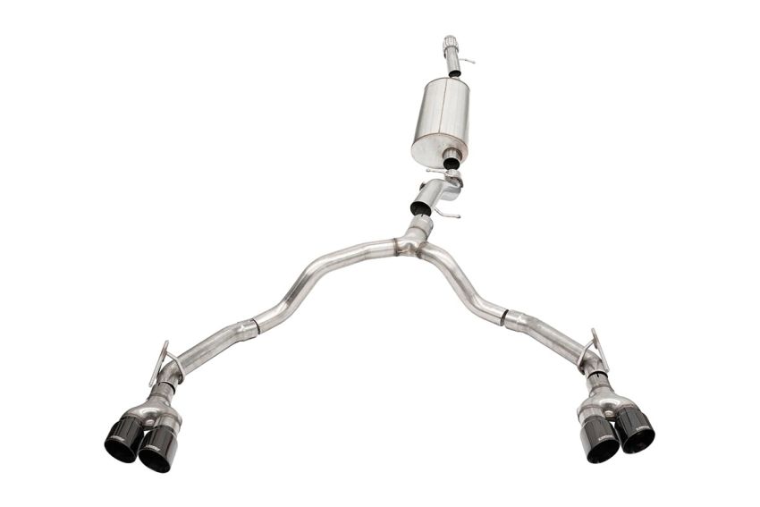 CORSA Performance 21129BLK Corsa 2021-2023 Tahoe / GMC Yukon 4DR 6.2L 4WD Dual Rear 3in - 2.75in Sport Cat-Back DW 4in BLKTips