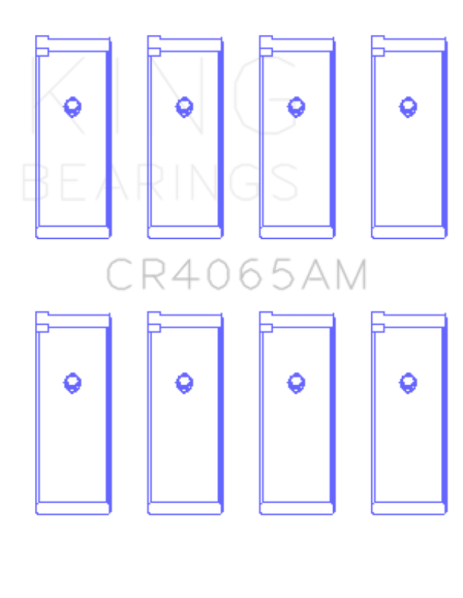 King 91-04 Nissan 146CI/2.4L KA24DE L4 / 89-97 146CI/2.4L KA24E L4  (Size +0.75) Rod Bearing Set