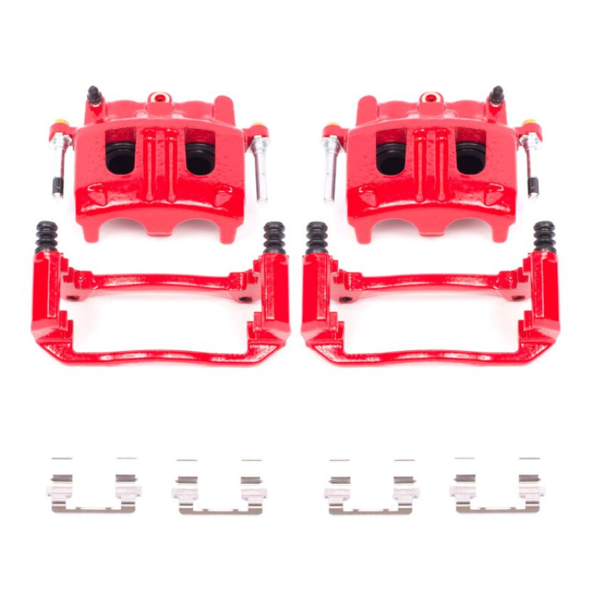 PowerStop S4758 Red Powder Coated Calipers