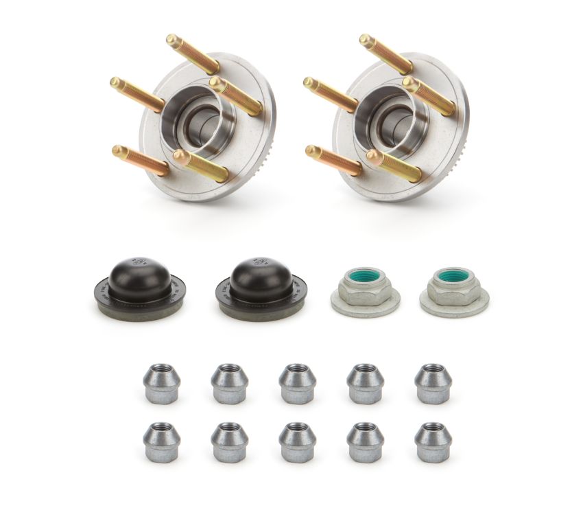 Ford Racing M-1104-AB 2015-2023 Mustang Front Wheel Hub Kit With Arp Studs