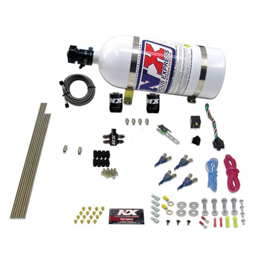 Nitrous Express 80004EFI-10 4CYL GASOLINE EFI (50-250HP) WITH 10LB BOTTLE