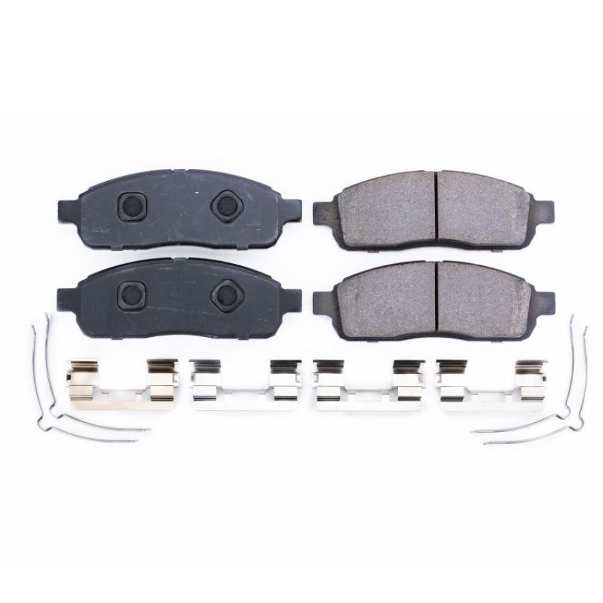 PowerStop 17-1392 PowerStop - Z17 Low-Dust Ceramic Brake Pads with Hardware