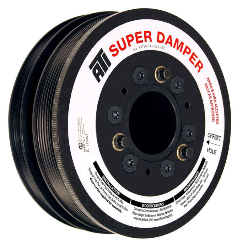 ATI ATI918628 Damper - 7.48in - Alum - 6/4 Grv - LS3 Camaro - 10-15 - Gen 3 Vortec Truck - LS