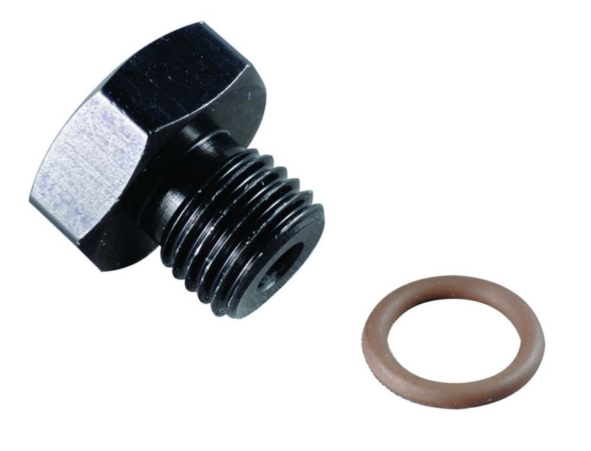 FRAGOLA FRG481408-BL #8 Port Plug 3/4-16 Black