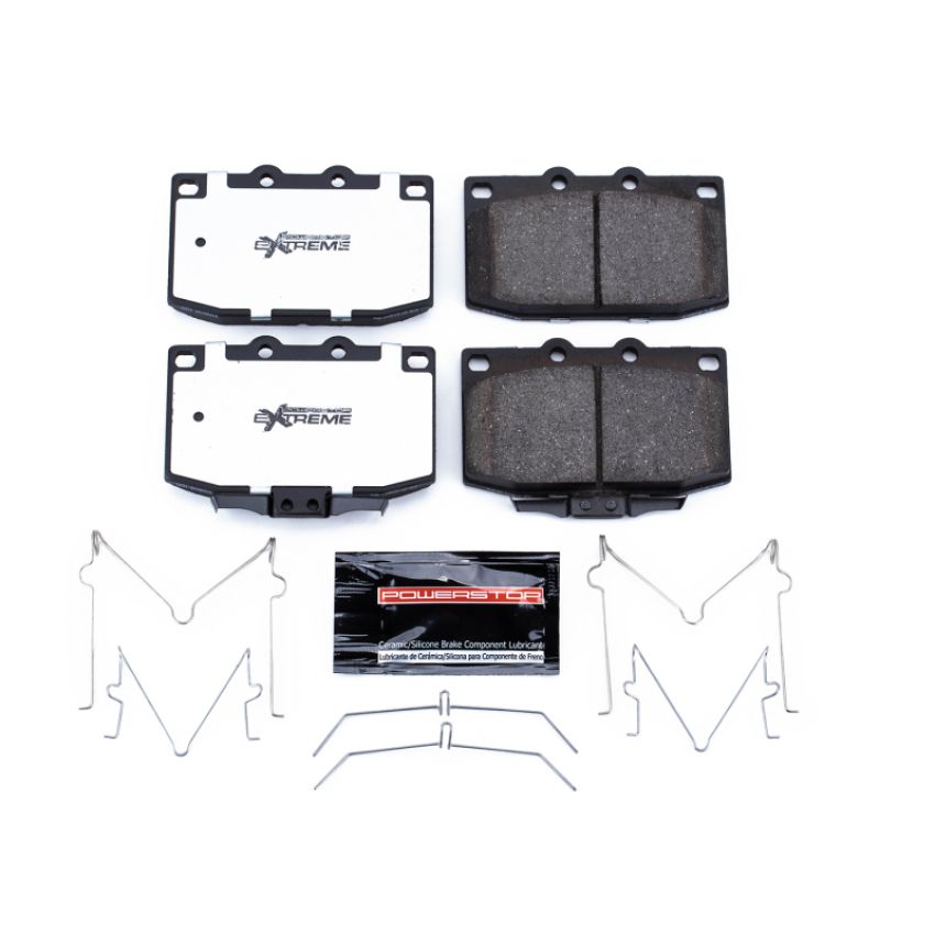 PowerStop Z26-331 PowerStop - Z26 Performance Carbon-Fiber Ceramic Brake Pads with Hardware Kit