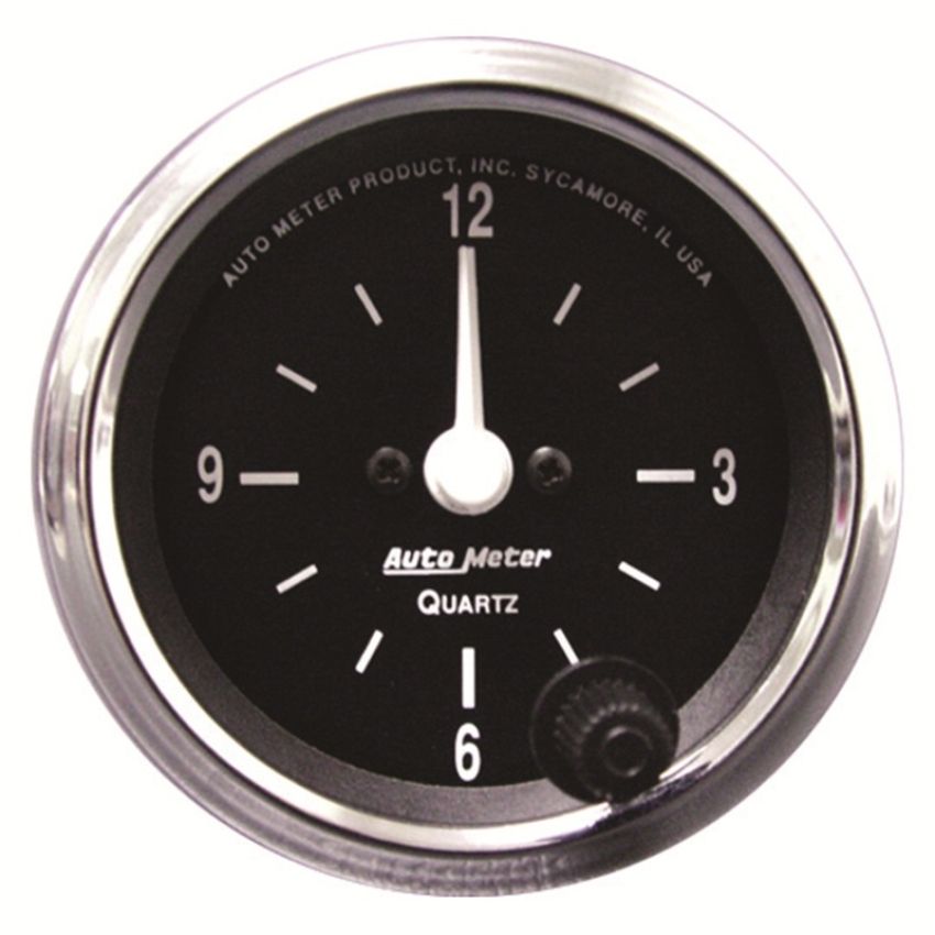 AUTOMETER ATM201019 2-1/16 12-Volt Electric Clock - Black