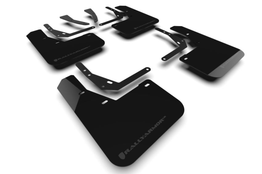 Rally Armor MF113-UR-BLK-GRY Black Mud Flap/Grey Logo