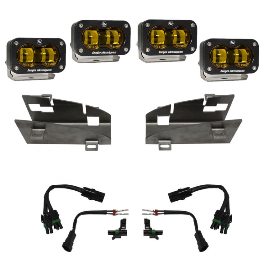 Baja Designs 448169 Dodge/Ram Dual S2 SAE Fog Pocket Light Kit
