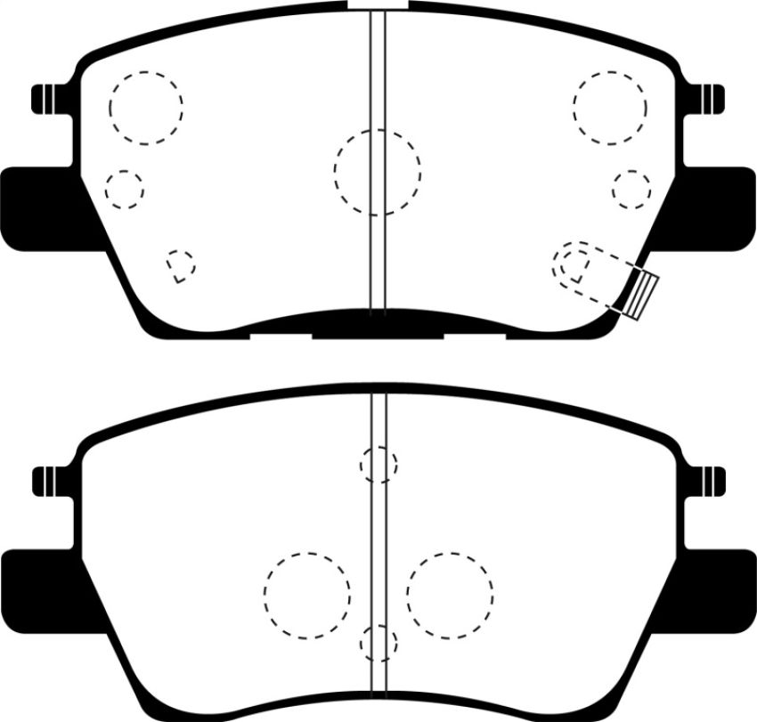 EBC Brakes UD1844 Ultimax OEM Replacement Brake Pads