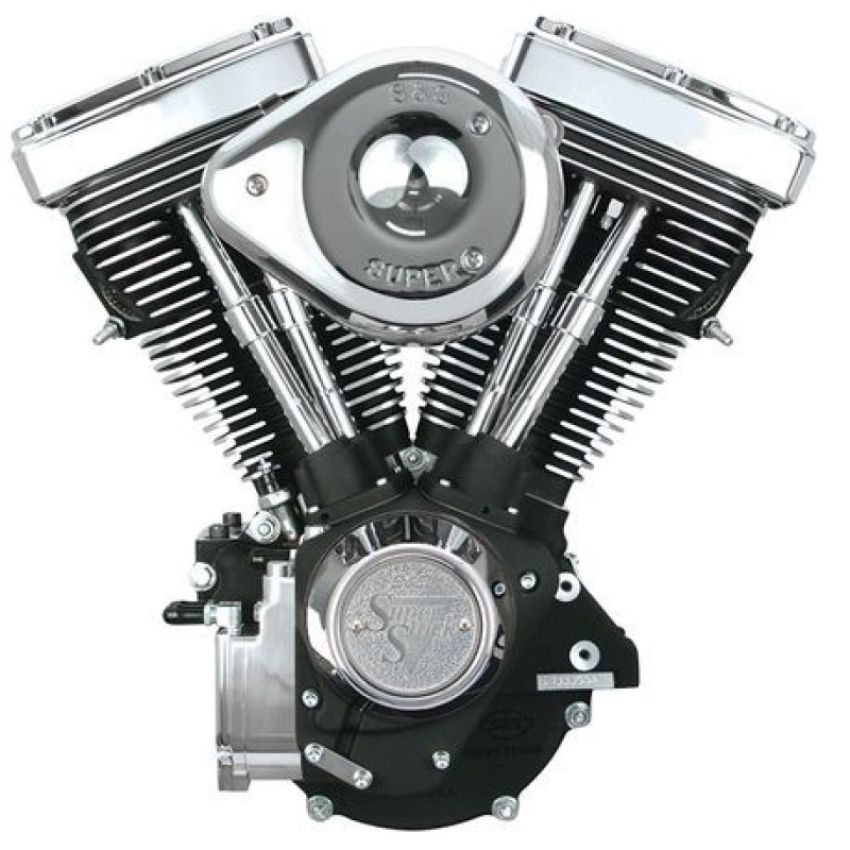 S&S Cycle 310-0238 84-99 BT V80 Complete Assembled Engine w/ 508 Cams - Wrinkle Black
