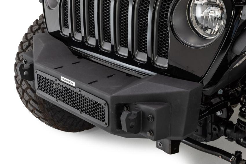 Go Rhino 331100T 07-20 Jeep Wrangler JL/JLU/JK/JKU/Gladiator JT Rockline Front Stubby Bumper