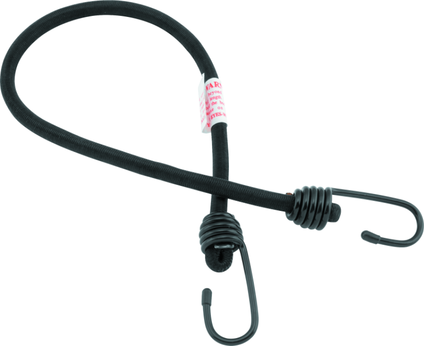 BikeMaster 100124 Bungee 24in Heavy Duty 2 Hook Black