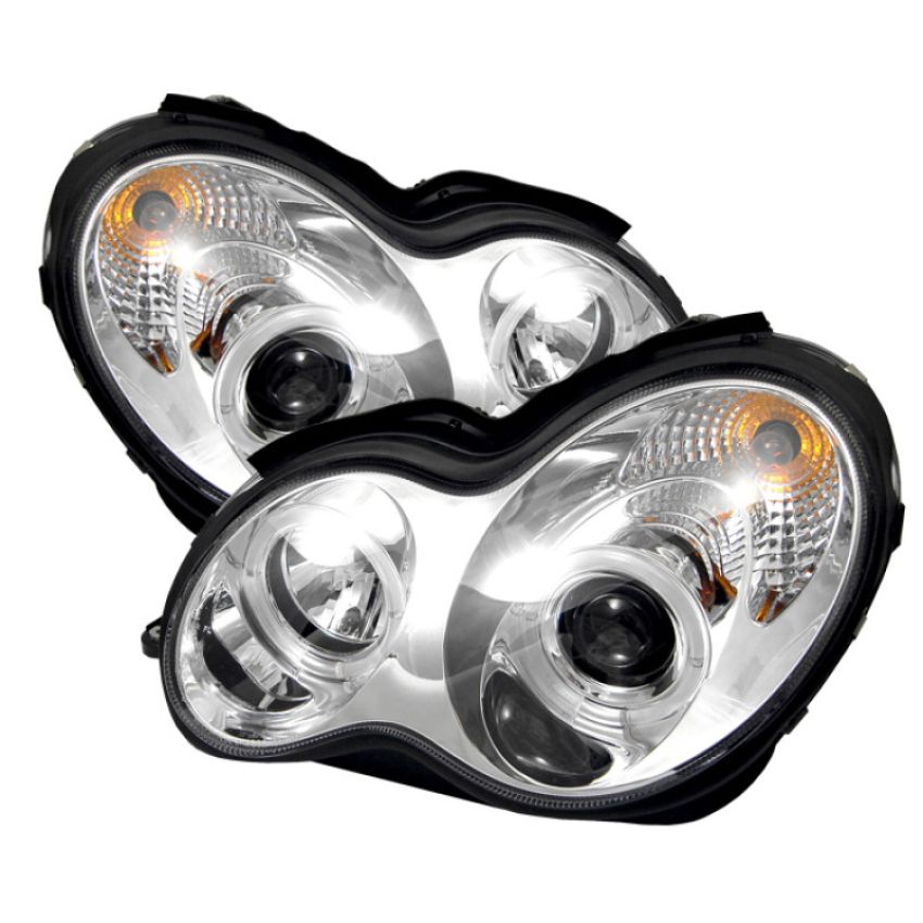 SPYDER 5011268 Projector Headlights - LED Halo - Chrome