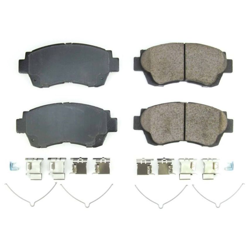 PowerStop 17-476B PowerStop - Z17 Low-Dust Ceramic Brake Pads with Hardware