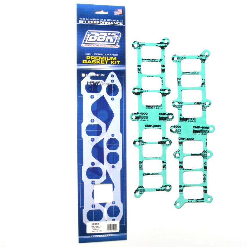 BBK Performance Parts 15202 EDELBROCK PERFORMER 5.0 INTAKE MANIFOLD PLENUM GASKETS (2)