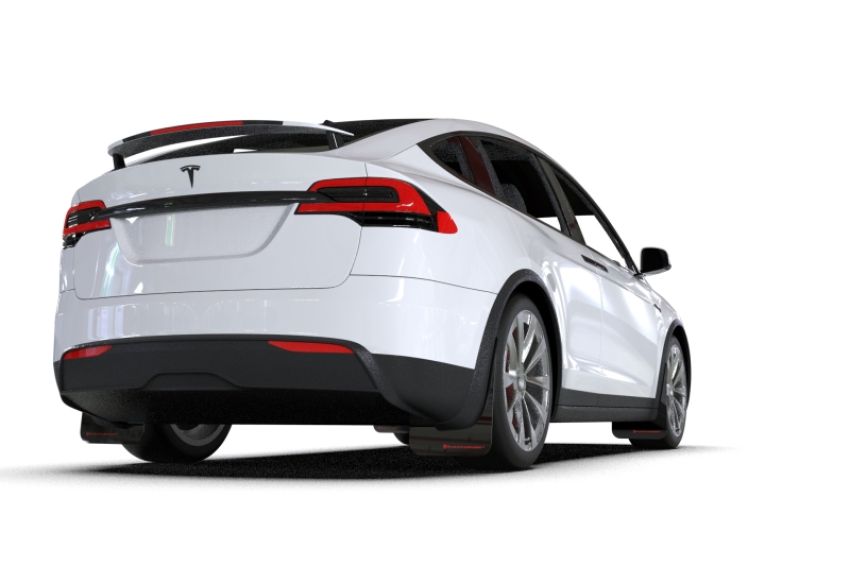 Rally Armor MF102-UR-BLK/RD Black Mud Flap/Red Logo