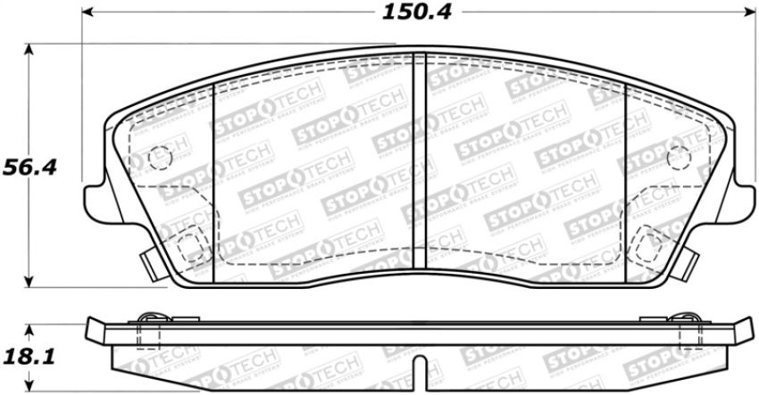 Stoptech 308.10560 Street Brake Pads