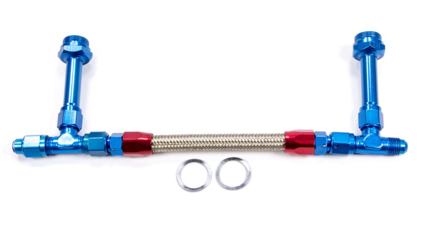FRAGOLA FRG920002 #6 Fuel Line Kit 7/8-20 Dual Inlet 4150