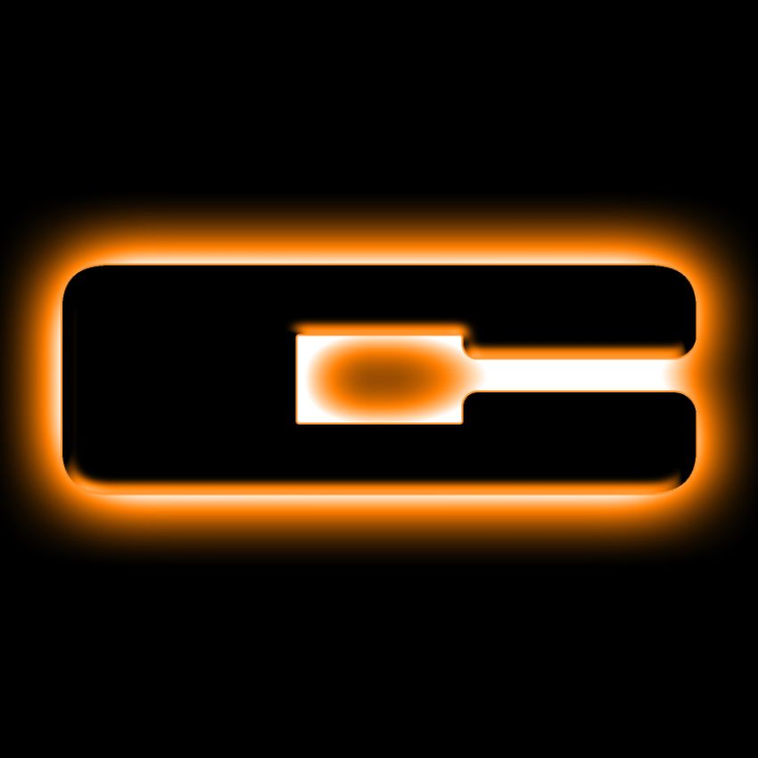 Oracle Lighting 3141-C-005 Universal Illuminated LED Letter Badges - Matte Black Surface Finish - C