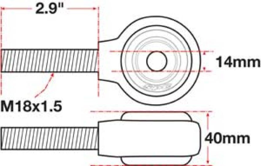 SPECIALTY PRODUCTS COMPANY 15787 XAXIS ROD END BALL JOINT