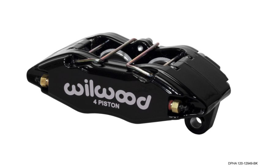 Wilwood 120-12949-BK Caliper-Dynapro Honda/Acura - Black Powder 1.62in Pistons .83in Disc