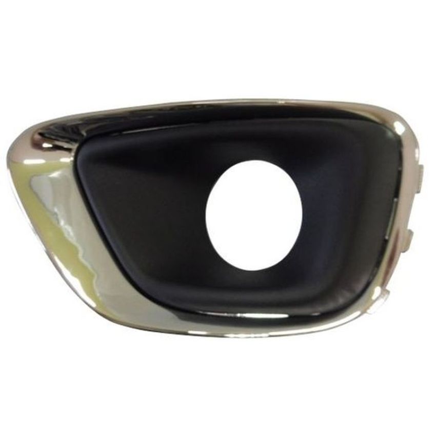 LH FRONT BUMPER INSERT FOG LAMP BEZEL; W/CHROME TRIM JEEP COMPASS 14-17