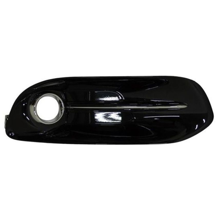CAPA RT FRT BUMPER INSERT FOG LAMP BEZEL; W/FOG LAMPS; CHROME DODGE DART 13-16