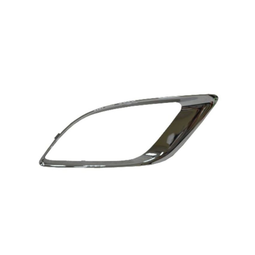 CAPA RT FRT BUMPER INSERT FOG LAMP BEZEL; CODE MLH; CHROME DODGE DURANGO 14-20