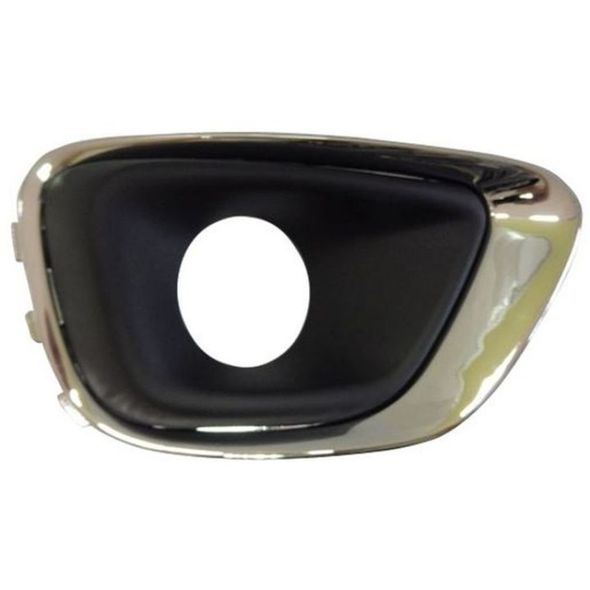 RH FRONT BUMPER INSERT FOG LAMP BEZEL; W/CHROME TRIM JEEP COMPASS 14-17
