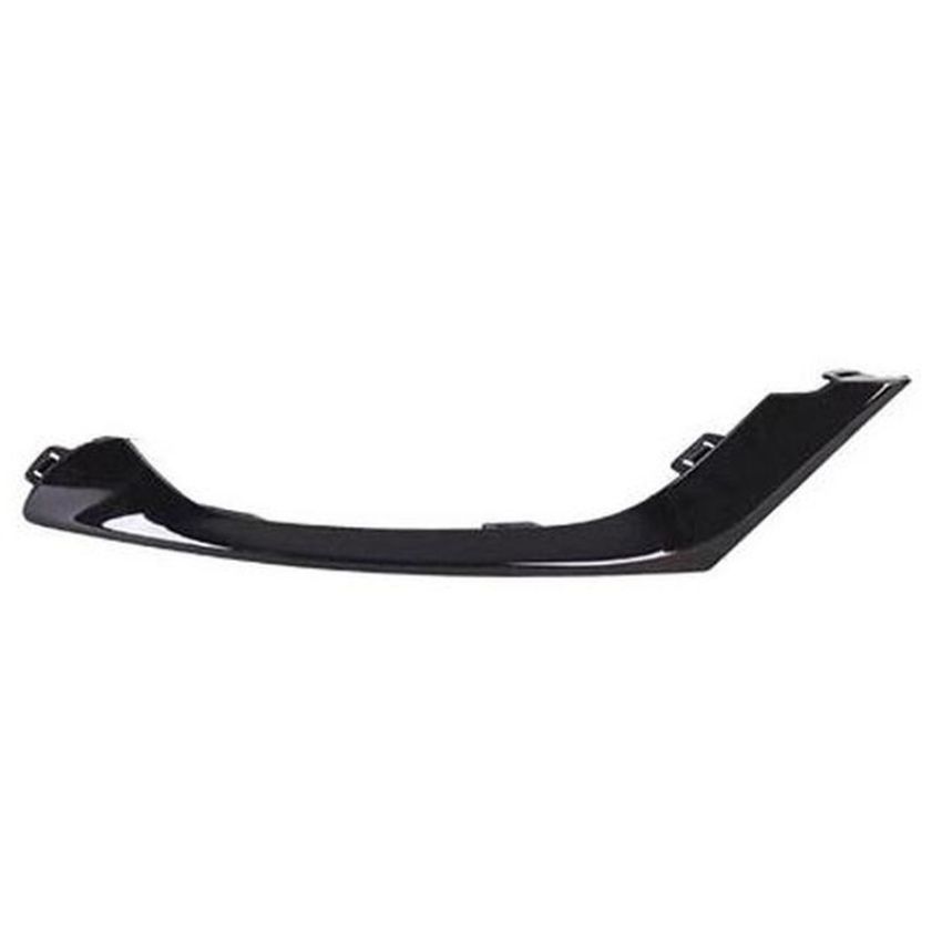 LH FRONT BUMPER MOLDING FOG LAMP TRIM; APPLIQUE; CODE MCH; BLACK CHRYSLER 200 15-17