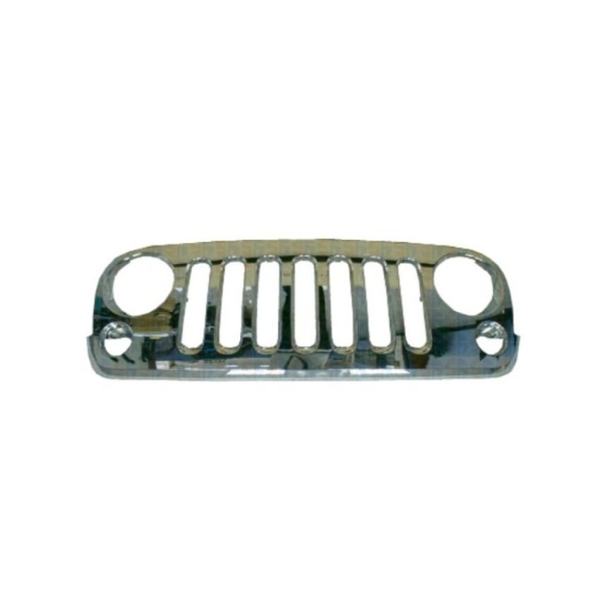 GRILLE ASSY CODE X8; ALL CHROME JEEP WRANGLER 07-11