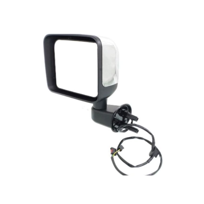 LT MIRROR OUTSIDE REAR VIEW POWER; HEATED; NON-FOLDING; CHROME JEEP WRANGLER 15-17