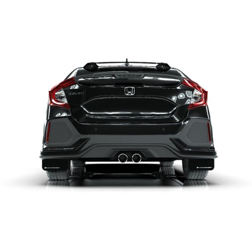 Rally Armor MF51-UR-BLK/WH Black Mud Flap/White Logo