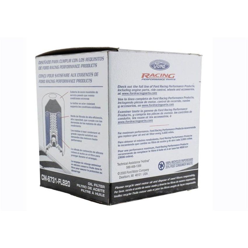 Ford Racing CM-6731-FL820 Ford Racing High Performance Oil Filter