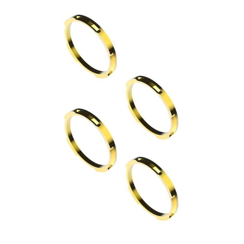 KC HiLiTES 30578 KC Bezel Ring KC FLEX ERA BAR Gold 4PC