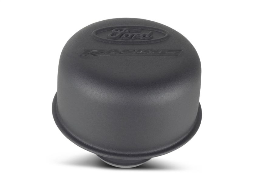 FORD FRD302-216 Black Steel Breather W/Ford Racing Logo