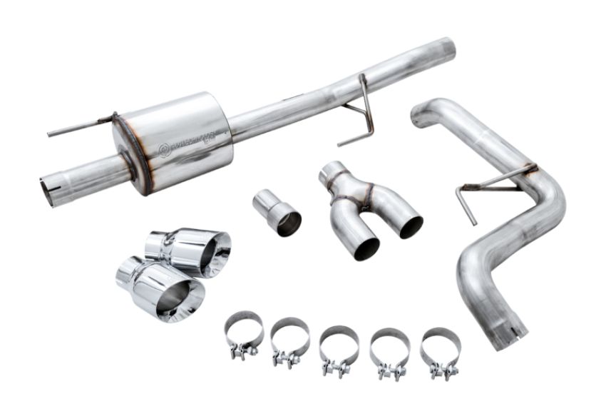 AWE Tuning 3015-22066 2015+ Ford F-150 0FG Single Exit Performance Exhaust System w/4.5in Chrome Silver Tips