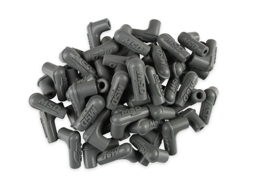MSD IGNITION MSD34514 90-Deg Sprak Plug Boots 50pk - Gray