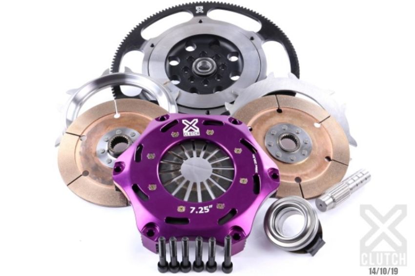 XCLUTCH XKHN18537-2E 17-21 Honda Civic Type R 2.0L 7.25in Twin Solid Ceramic Clutch Kit